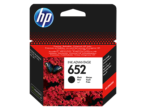 FULL SET - HP 652 Black and Tri-colour cartridges